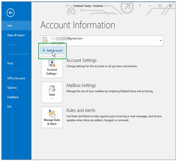 spectrum imap email setup for outlook 2003